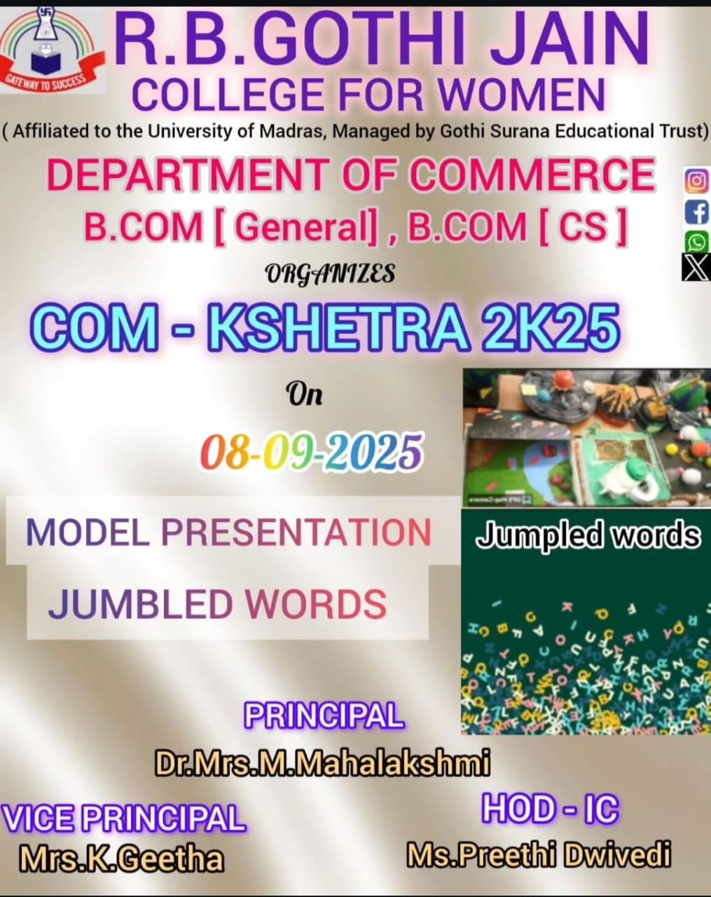 COM KSHETRA 2K25-Model Presentation